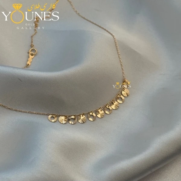 گردنبند طلا دایره ای